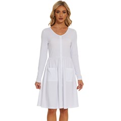 Long Sleeve Dress With Pocket Icon