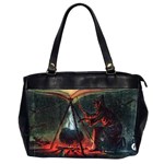 Witch s Whirl Waltzes  Oversize Office Handbag (Two Sides)