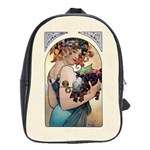 Fruit by Alfons Mucha 1897 School Bag (Large)