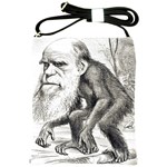 Editorial Cartoon Of Charles Darwin 1871 Shoulder Sling Bag