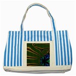 Fractal34 Striped Blue Tote Bag
