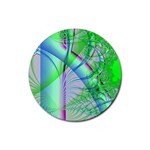 Fractal34 Rubber Round Coaster (4 pack)