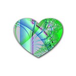 Fractal34 Rubber Coaster (Heart)