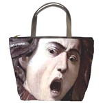 The Head Of The Medusa By Michelangelo Caravaggio 1590 Bucket Bag