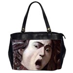The Head Of The Medusa By Michelangelo Caravaggio 1590 Oversize Office Handbag (Two Sides)