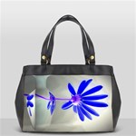 Jd 300 004 Blue Daisy Delight 4451x3347 Oversize Office Handbag (One Side)