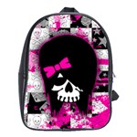 Scene Kid Girl Skull School Bag (XL)