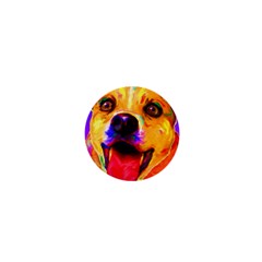 Happy Dog 1  Mini Button by cutepetshop