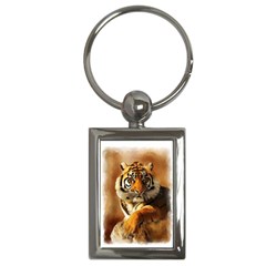 Tiger Key Chain (rectangle) by cutepetshop