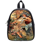 Autumn By Alfons Mucha 1896 School Bag (Small)