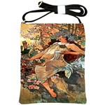 Autumn By Alfons Mucha 1896 Shoulder Sling Bag
