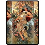 Autumn by Alfons Mucha 1896 Fleece Blanket (Extra Large)