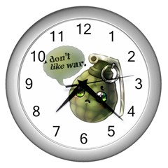 Grenade  Wall Clock (silver) by Contest1734409