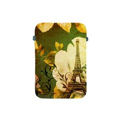 Floral Eiffel Tower Vintage French Paris Apple Ipad Mini Protective Soft Case by chicelegantboutique