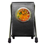 Flowers From My Heart To You   Sherri Nicholas   Pen Holder Desk Clock