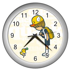Quack Wall Clock (silver) by Contest1739121