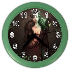 Lady In Red Wall Clock (color) by Contest1706914