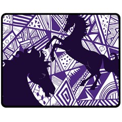 Year Of The Horse Fleece Blanket (medium) by Contest1732250
