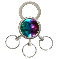 Deep Bubble Art 3-ring Key Chain by Colorfulart23
