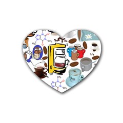 Just Bring Me Coffee Drink Coasters 4 Pack (heart)  by StuffOrSomething