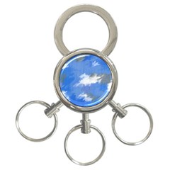 Abstract Clouds 3-ring Key Chain by StuffOrSomething