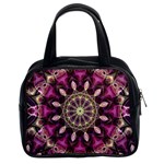 Purple Flower Classic Handbag (Two Sides) Front