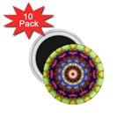 Rainbow Glass 1.75  Button Magnet (10 pack)