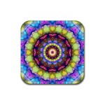 Rainbow Glass Drink Coasters 4 Pack (Square)