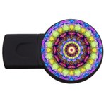 Rainbow Glass 2GB USB Flash Drive (Round)