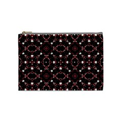 Futuristic Dark Pattern Cosmetic Bag (medium) by dflcprints