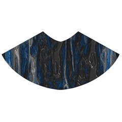 Blue Black Texture Skater Skirt by LalyLauraFLM