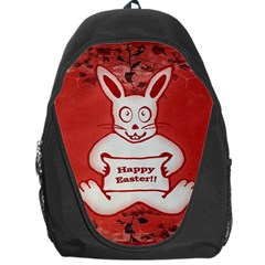 Cute Bunny Happy Easter Drawing Illustration Design Backpack Bag by dflcprints