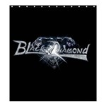 Black Diamond Shower Curtain 66  x 72 