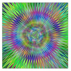 Hypnotic Star Burst Fractal Satin Scarf (square) by StuffOrSomething