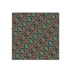 Colorful Tribal Geometric Print Satin Bandana Scarf by dflcprintsclothing