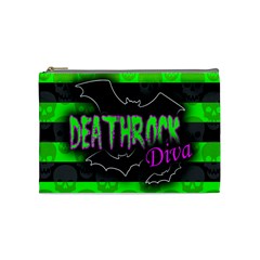 Deathrock Diva Cosmetic Bag (medium) by ArtistRoseanneJones