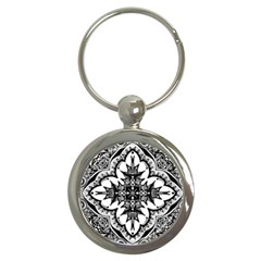 Doodle Cross  Key Chain (round) by KirstenStar