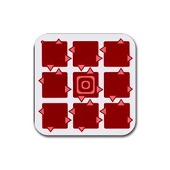 Martain Coaster Red Drink Coaster (square) by TheDean