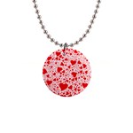 red_heart 1  Button Necklace