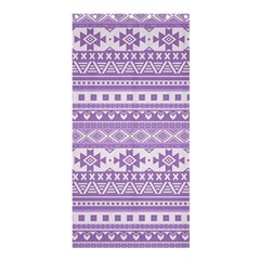 Fancy Tribal Borders Lilac Shower Curtain 36  X 72  (stall) 
