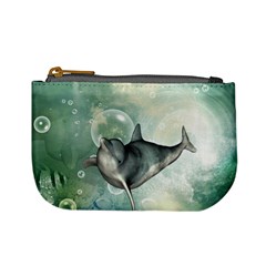 Funny Dswimming Dolphin Mini Coin Purses by FantasyWorld7