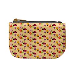 Colorful Ladybug Bess And Flowers Pattern Mini Coin Purses by creativemom