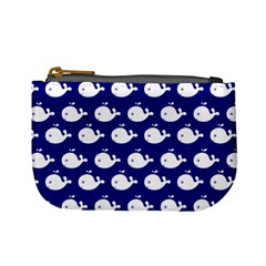 Cute Whale Illustration Pattern Mini Coin Purses by creativemom