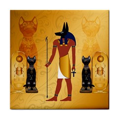 Anubis, Ancient Egyptian God Of The Dead Rituals  Face Towel by FantasyWorld7