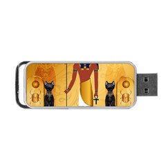 Anubis, Ancient Egyptian God Of The Dead Rituals  Portable Usb Flash (one Side) by FantasyWorld7