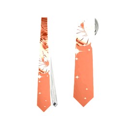 Amazing Flowers With Dragonflies Neckties (one Side)  by FantasyWorld7