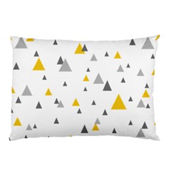 Pastel Random Triangles Modern Pattern Pillow Cases (two Sides) by Dushan