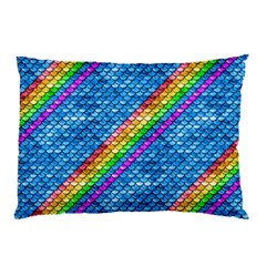 Rainbow Scales Pillow Case (two Sides) by Ellador