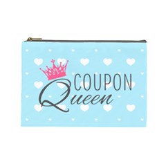 Coupon Queen Cosmetic Bag (large) by maemae