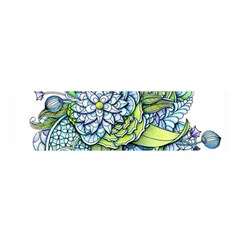 Peaceful Flower Garden Satin Scarf (oblong) by Zandiepants